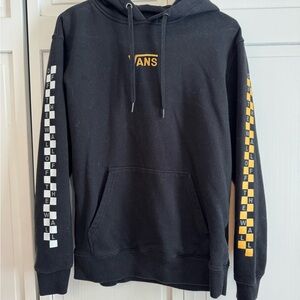 Vans Black Hoodie with Yellow and White Details